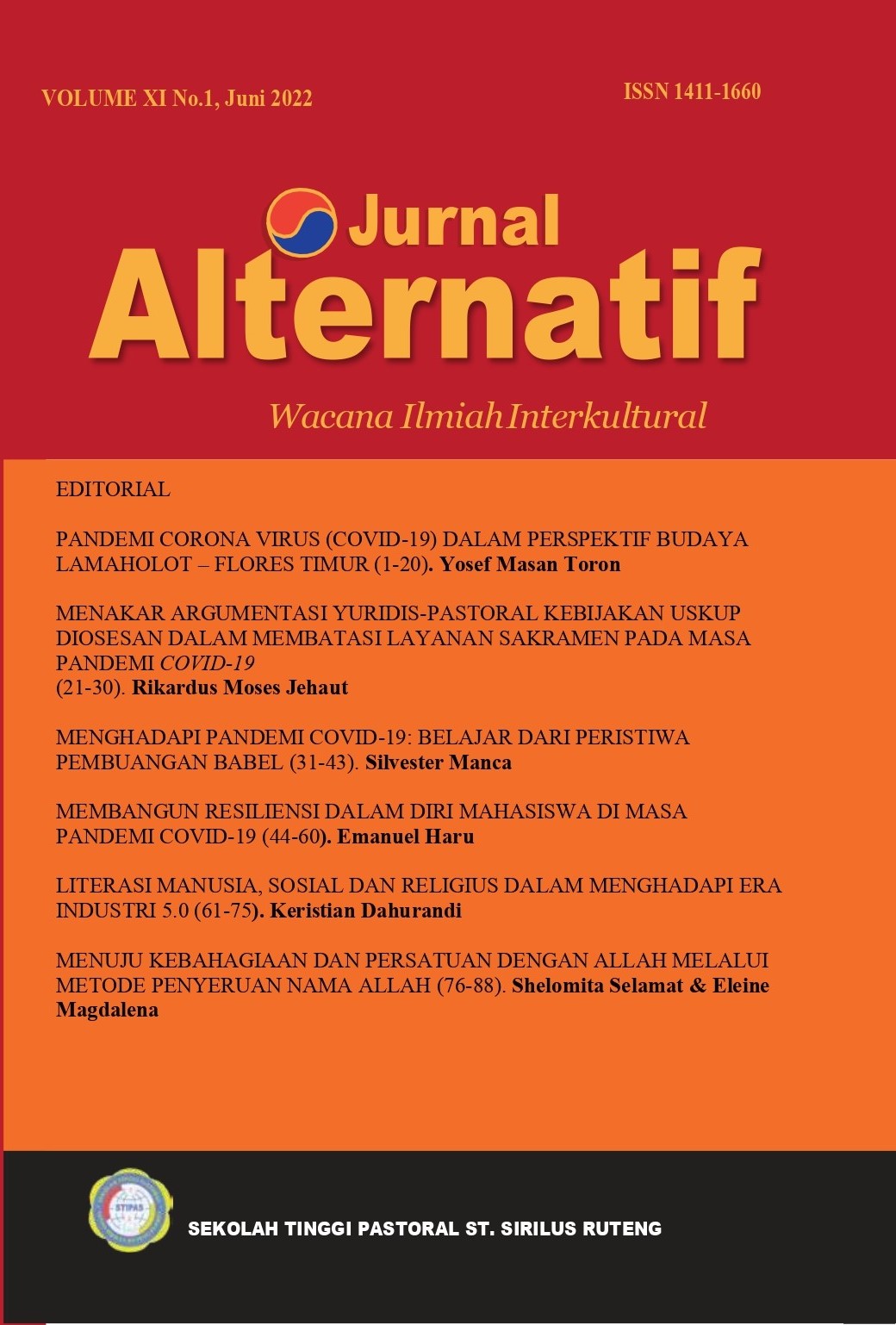 					View Vol. 11 No. 1 (2022): Jurnal ALternatif Wacana Ilmiah Interkultural
				